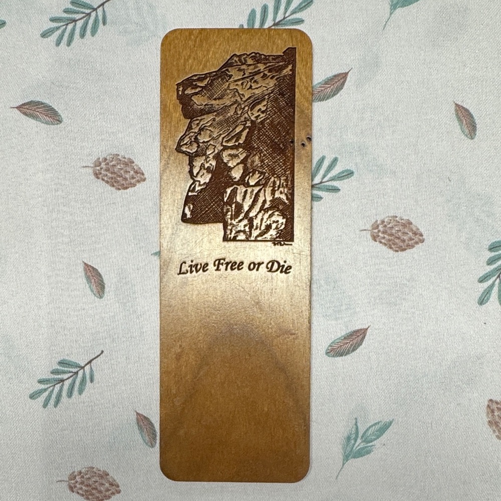 New Hampshire, White Mountain bookmark wooden bookmarks